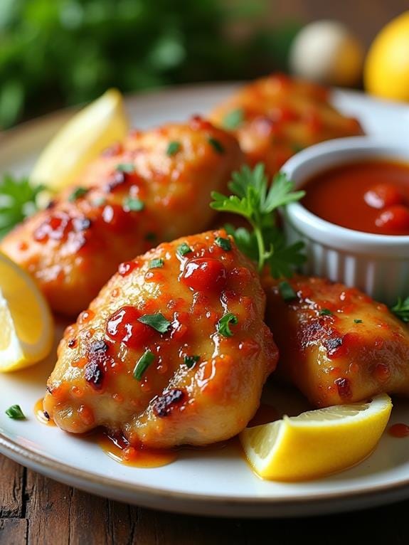 Chicken Maison Spicy Lemon Garlic Sauce Recipe